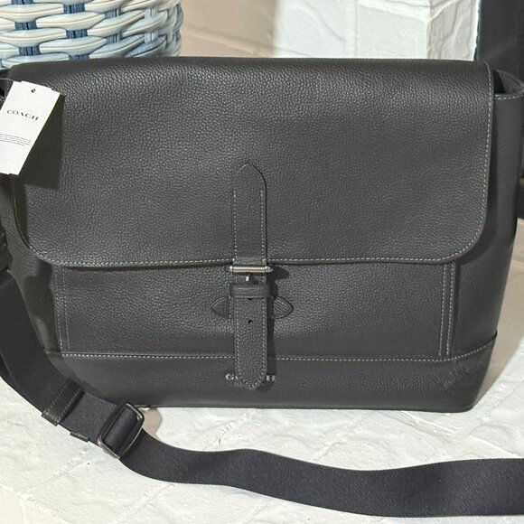 Coach Hudson Leather Messenger Bag - NEW!